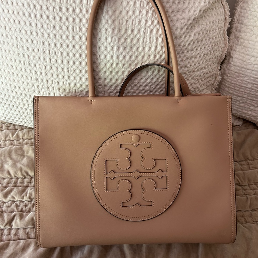 Tory Burch Tan Vegan Leather Ella Bio Tote
